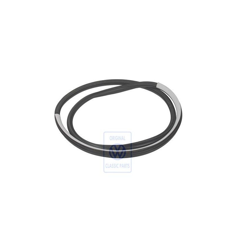Original VW Door Seal, Inner Satin Black/Pearl Grey - 1J5867367H FKL