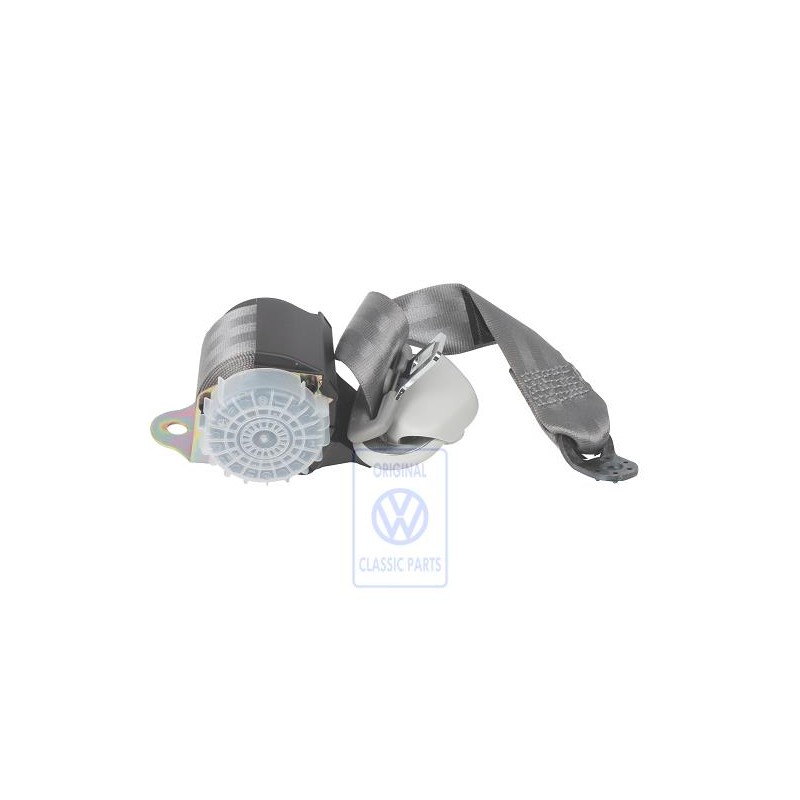 Original VW Three-Point Seat Belt With Inertia Reel Grey - 1J6857805G HCQ