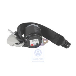 Original VW Three-Point Seat Belt With Inertia Reel Black - 1J9857805D HCP