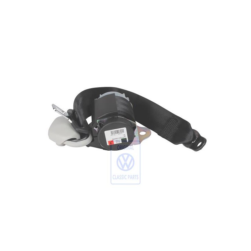 Original VW Three-Point Seat Belt With Inertia Reel Black - 1J9857805D HCP