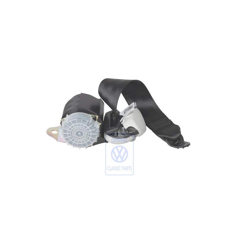 Original VW Three-Point Seat Belt With Inertia Reel Black - 1J9857806D HCP