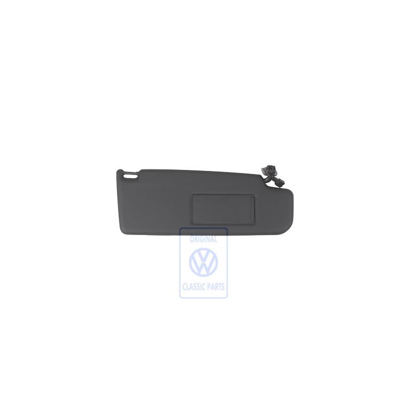 Original VW Sun Visor With Illuminated Mirror And Cover Black - 1K0857552L 3H8