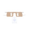 Original VW Cover Cap For Flap Lock Pure Beige - 1T0863651A 7G8