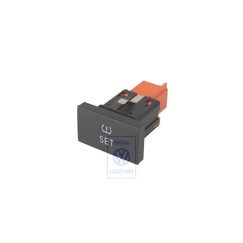 Original VW Pushbutton For Tyre Pressure Warning Black - 1T0927121C 3X1