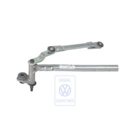 Original VW Windscreen Wiper Bracket With Operating Rod And Crank - 1T0955601A