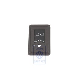 Original VW Switch Trim For Auxiliary Heater Saddle Brown - 255919383 90V