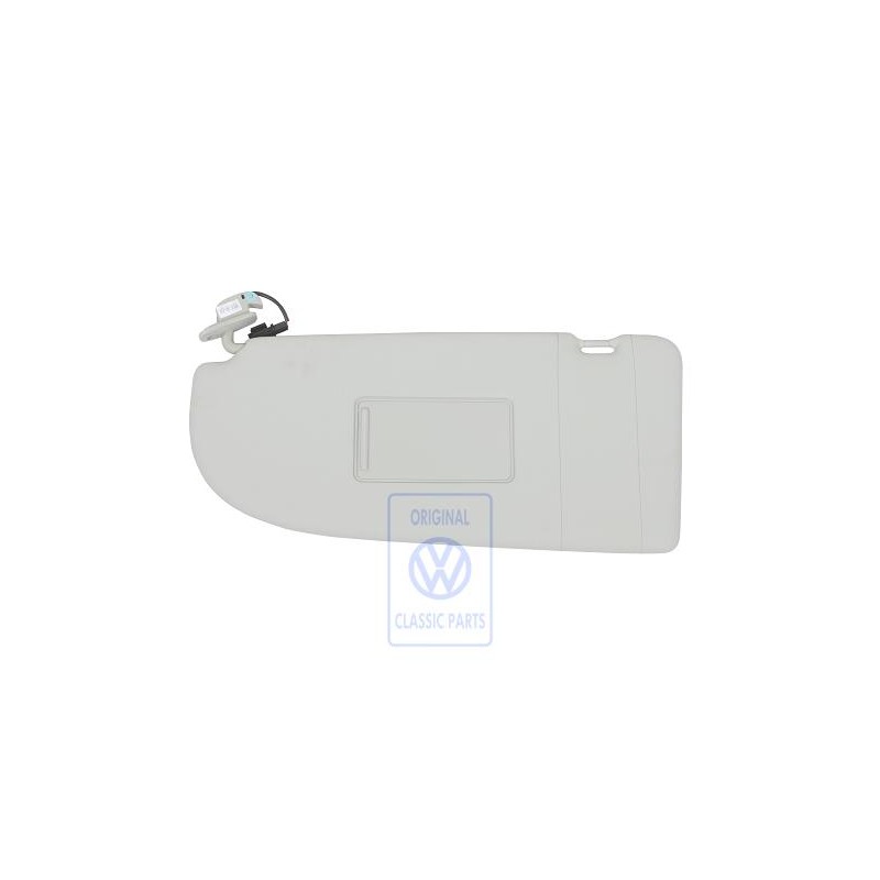 Original VW Sun Visor With Illuminated Mirror And Cover - 2K0857551C 2F4