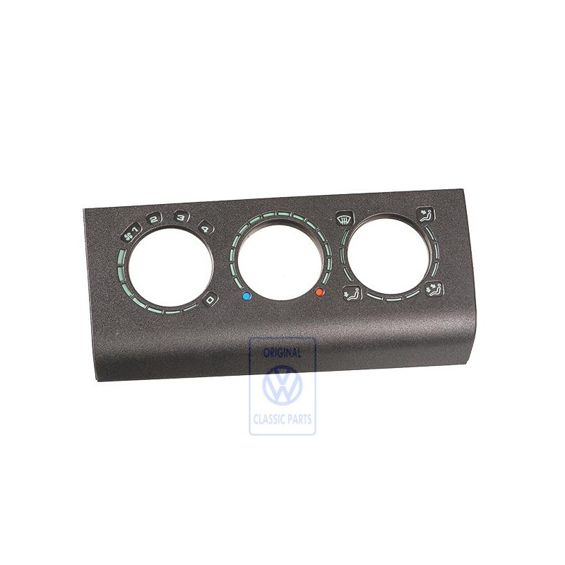 Original VW Trim For Fresh Air And Heater Controls Satin Black - 357819075 01C