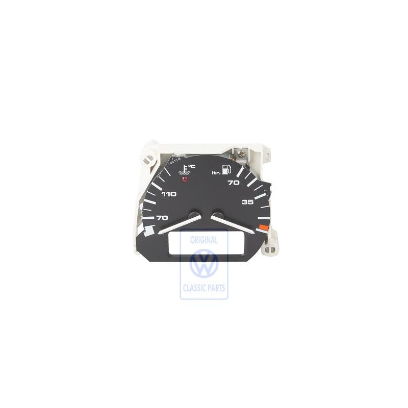 Original VW Fuel Gauge And Coolant Temperature Display - 357919045F