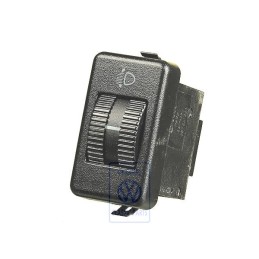 Original VW Switch For Headlight Range Control Satin Black - 357941333 01C