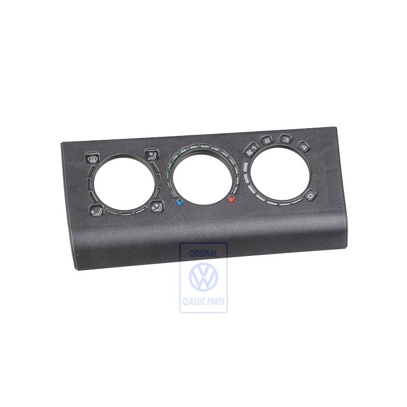 Original VW Trim For Fresh Air And Heater Controls Satin Black - 358819075 01C