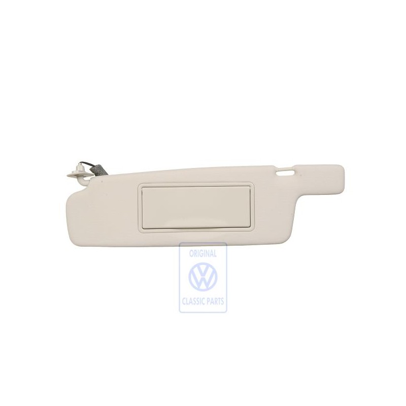 Original VW Sun Visor With Illuminated Mirror And Cover Sahara - 3A0857551D T17