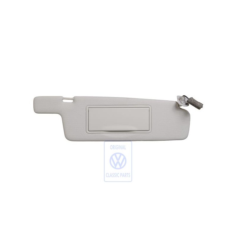 Original VW Sun Visor With Illuminated Mirror And Cover Grey - 3A0857552B A77