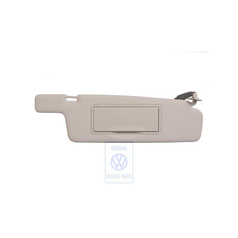 Original VW Sun Visor With Illuminated Mirror And Cover Sahara - 3A0857552B T17