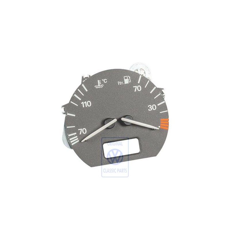Original VW Fuel Gauge And Coolant Temperature Display - 3A0919045