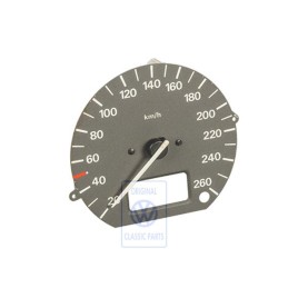 Original VW Speedometer With Aperture For Kilometre Trip Recorder - 3A0957031B