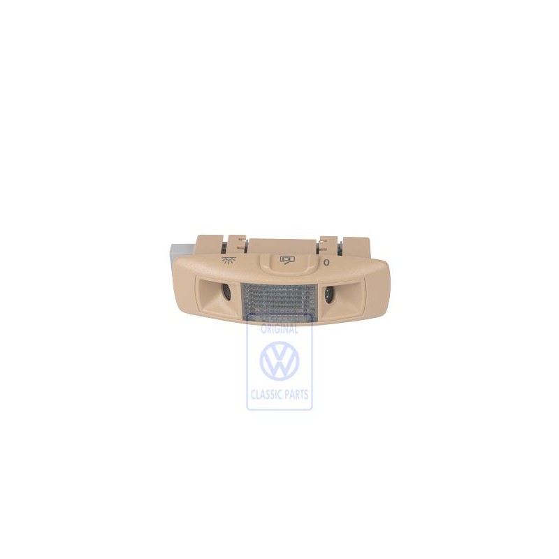 Original VW Reading Light With Ultrasonic Sensor Pure Beige - 3B0951171E 7G8