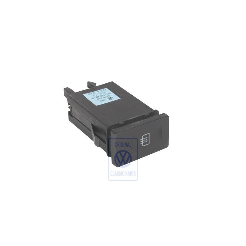 Original VW Switch For Heated Rear Window Satin Black - 3B0959621B 01C