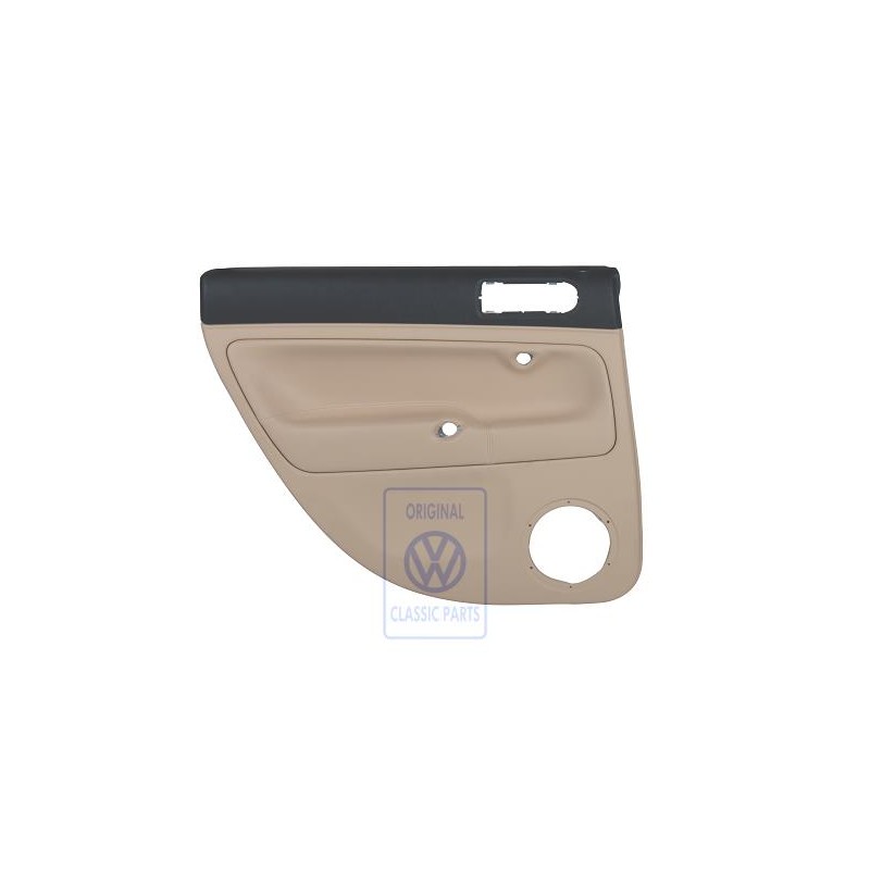 Original VW Door Trim Leather/Leatherette Platinum Beige - 3B9867211BMLGV