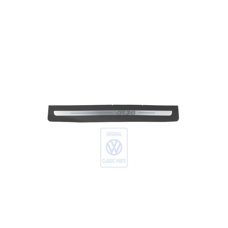 Original VW Impact Protection Film With Lettering Black/Chrome - 3C0853803D N88