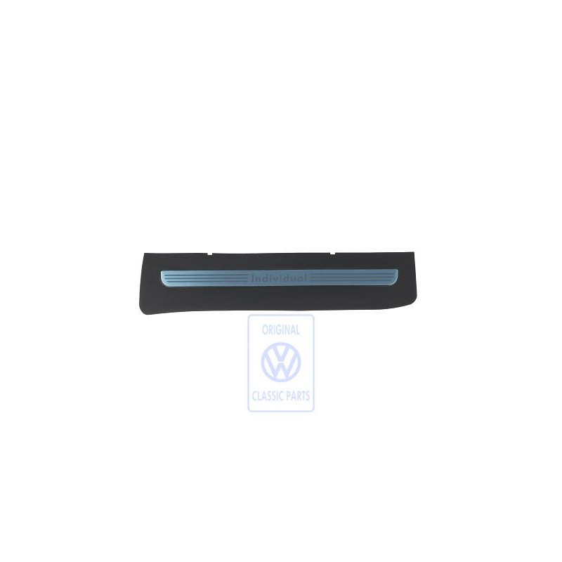 Original VW Impact Protection Film With Lettering Black/Chrome - 3C0853806B N88