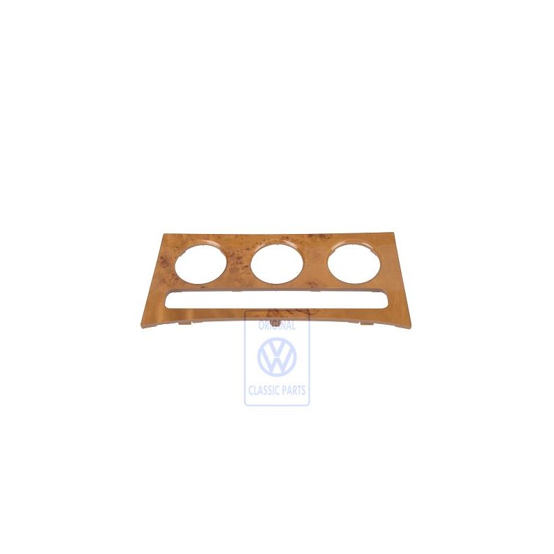 Original VW Trim For Fresh Air And Heater Controls Poplar Brown - 3C0863100C 55W