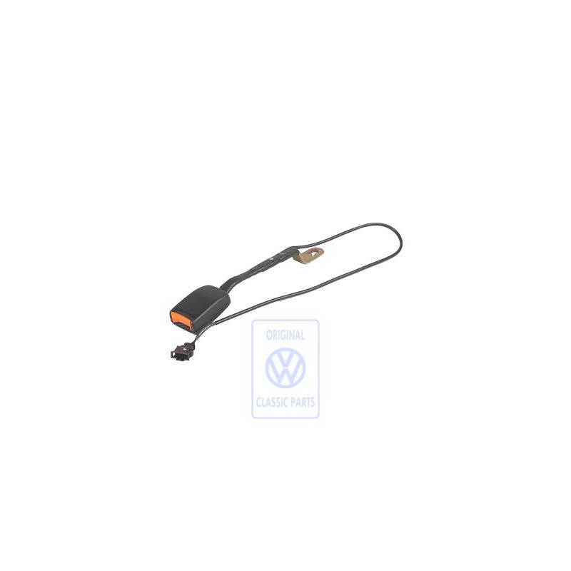 Original VW Belt Latch With Warning Contact Satin Black - 535857755D 01C