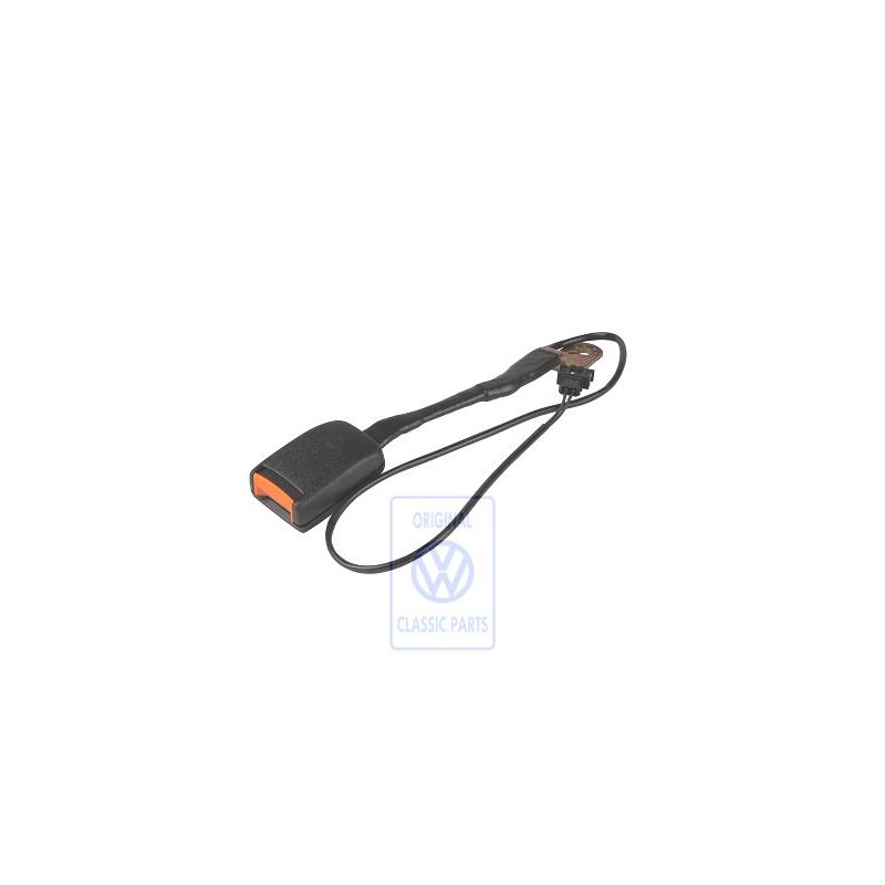 Original VW Belt Latch With Warning Contact Satin Black - 535857755F 01C