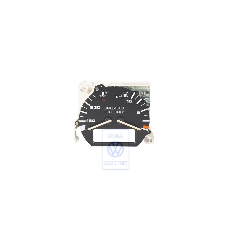 Original VW Fuel Gauge And Coolant Temperature Display - 535919045B