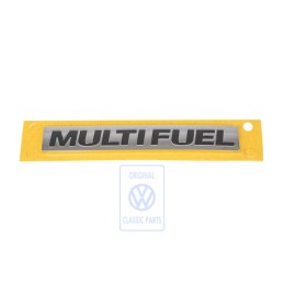 Original VW Inscription Polish. Chrome/Matt Silk Black - 5G0853675N AFG