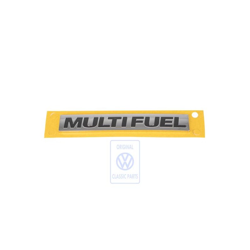 Original VW Inscription Polish. Chrome/Matt Silk Black - 5G0853675N AFG
