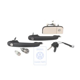 Original VW 2 Set Lock Cylinders For Door Handle - 6K9800375FDGRU