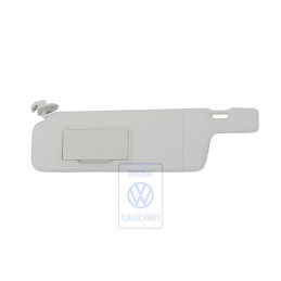 Original VW Sun Visor With Mirror And Cover Pearl Grey - 6KE857551A 2F4