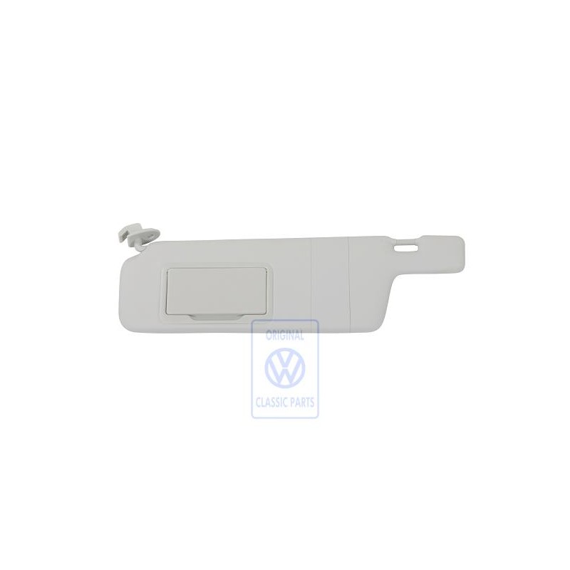Original VW Sun Visor With Mirror And Cover Pearl Grey - 6KE857551A 2F4
