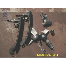 Original VW 5 Set Lock Cylinders For Door Handle - 6N0800375DJ