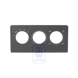 Original VW Trim For Fresh Air And Heater Controls Black/Green - 6N0819075A GAD