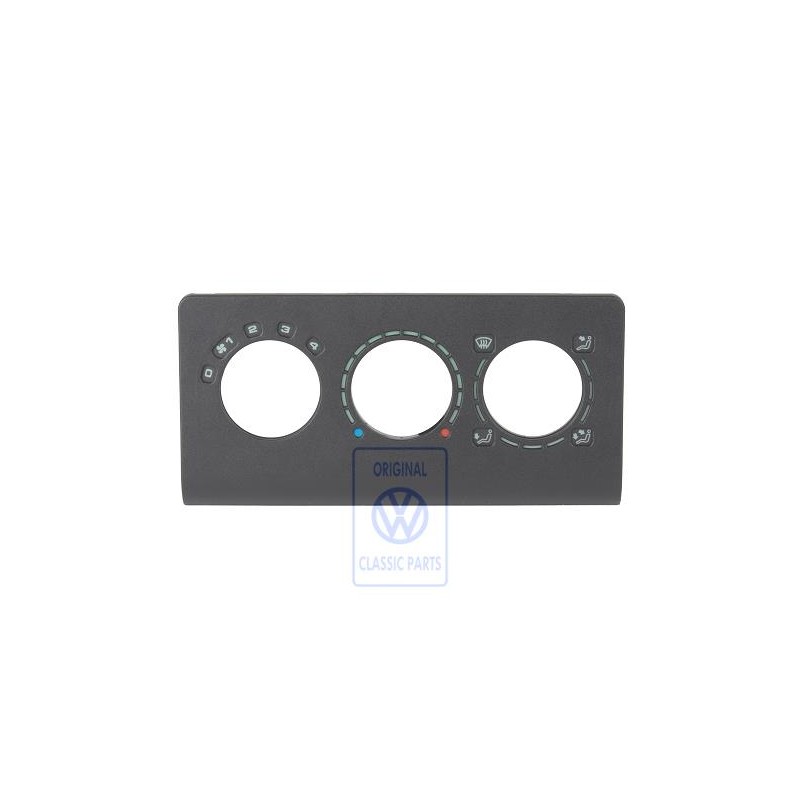 Original VW Trim For Fresh Air And Heater Controls Black/Green - 6N0819075A GAD