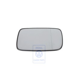 Original VW Mirror Glass (Aspherical- Wide Angle) With Plate - 6N1857521A