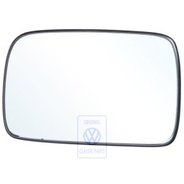Original VW Mirror Glass (Convex) With Carrier Plate - 6N2857521A