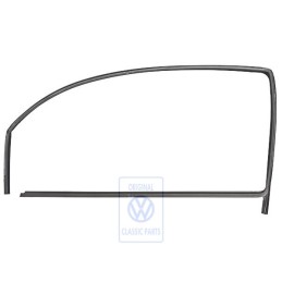 Original VW Window Guide With Window Slot Seal Satin Black - 6N3837431 B41