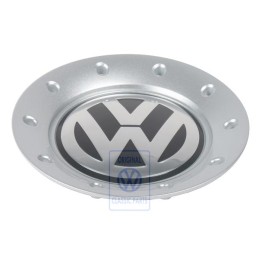 Original VW Hub Cap Brilliant Chrome/Dolomite Grey - 6Q0601149G GRB