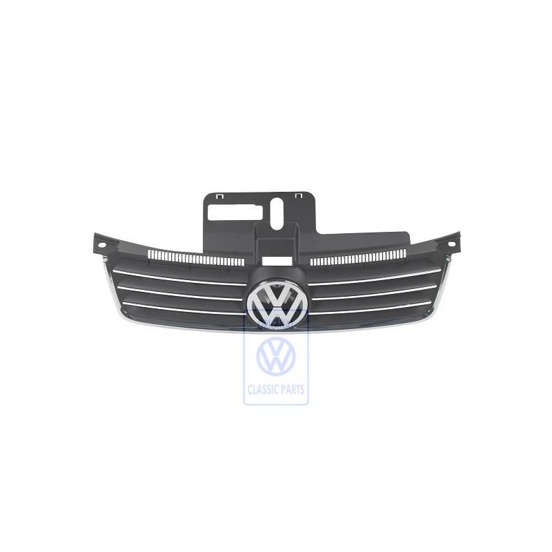 Original VW Radiator Grille With Chromed Trim Strips - 6Q0853651D 3FZ