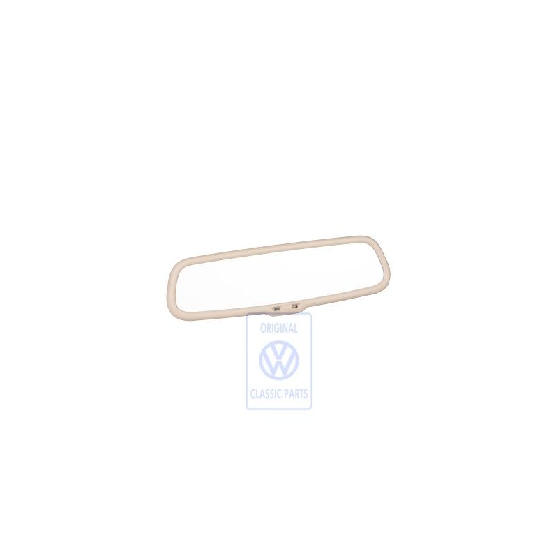Original VW Interior Mirror, Automatic Anti-Dazzle Light Beige - 6Q0857511B 8YS