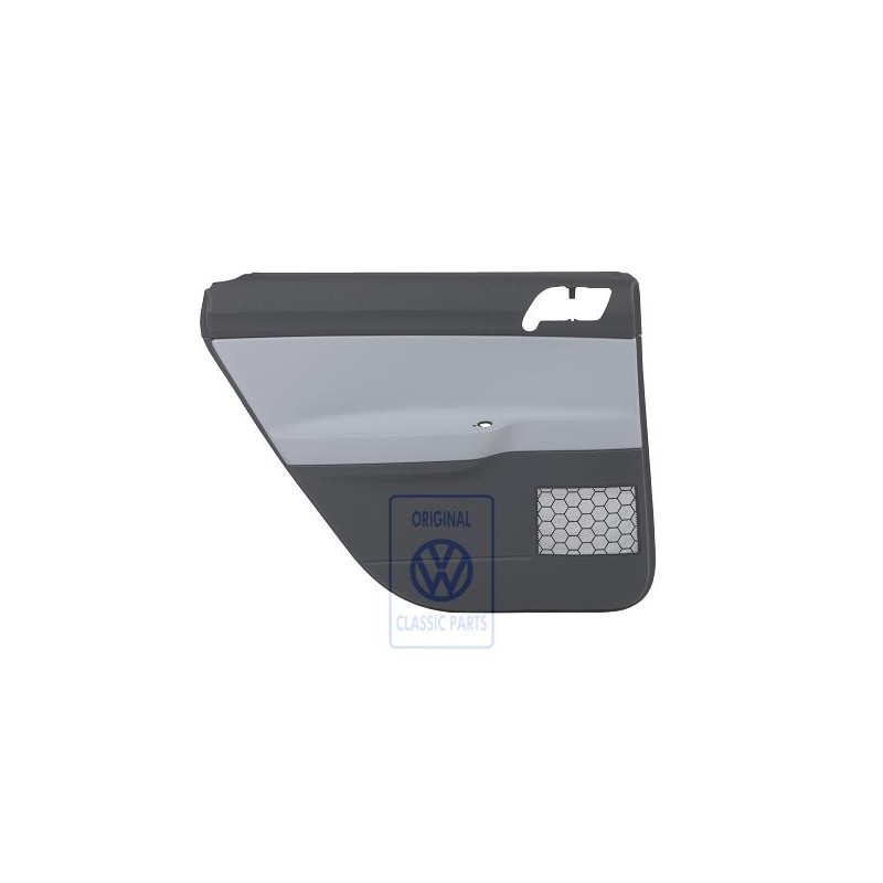 Original VW Door Trim Fabric/Leatherette Silver Grey/Anthracite - 6Q6867211GGSSS