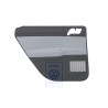 Original VW Door Trim Fabric/Leatherette Silver Grey/Anthracite - 6Q6867211GGSSS