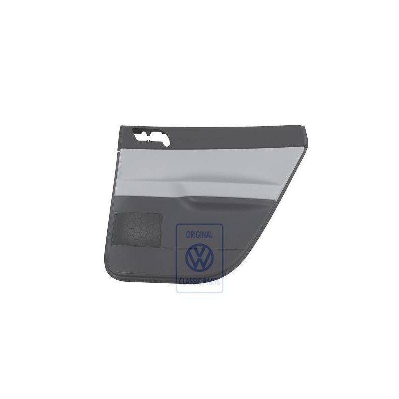 Original VW Door Trim Fabric/Leatherette Silver Grey/Anthracite - 6Q6867212GGSSS
