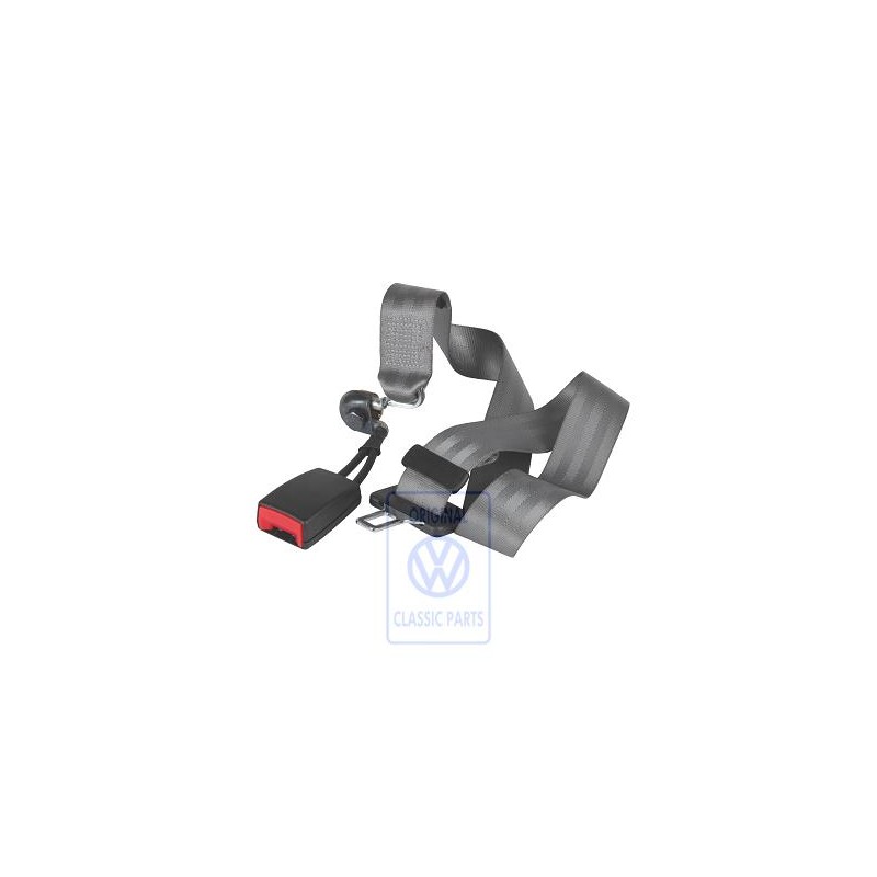 Original VW Lap Belt With Belt Lock Flannel Grey - 6X0857487B E66