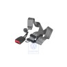 Original VW Lap Belt With Belt Lock Flannel Grey - 6X0857487B E66