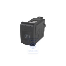 Original VW Switch For Heated Rear Window Satin Black - 6X0959621A 01C