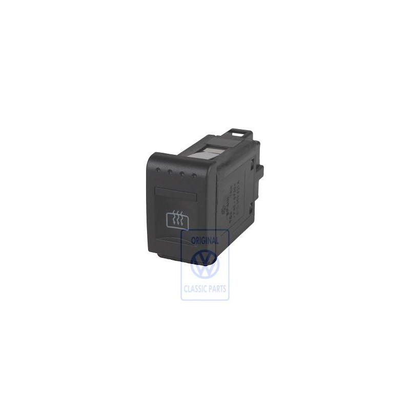 Original VW Switch For Heated Rear Window Satin Black - 6X0959621A 01C
